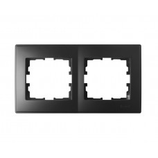 Рамка 2-ая горизонтальная б/вст LEZARD Lesya антрацит