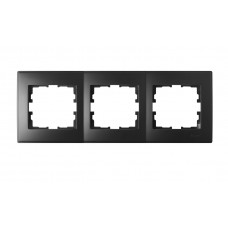 Рамка 3-ая горизонтальная б/вст LEZARD Lesya антрацит