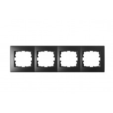 Рамка 4-ая горизонтальная б/вст LEZARD Lesya антрацит