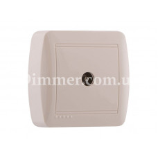 Розетка ТВ крайова LEZARD Demet крем