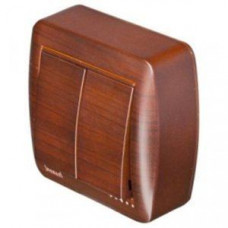 Выключатель двойной LEZARD Demet античный кедр