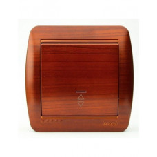 Выключатель проходной LEZARD Demet античный махагон