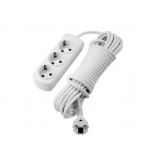 Удлинитель c заземлением 3 входа 5 метров Lezard LETITIA