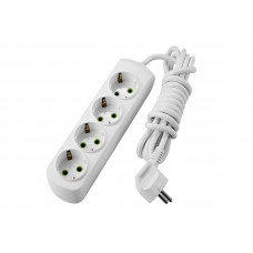 Удлинитель c заземлением 4 входа 3 метра Lezard LETITIA