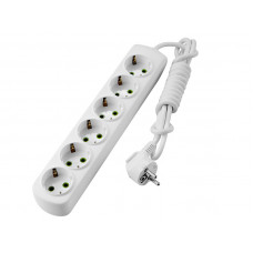 Удлинитель c заземлением 6 входов 2 метра Lezard LETITIA