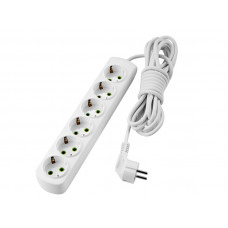 Удлинитель c заземлением 6 входов 3 метра Lezard LETITIA