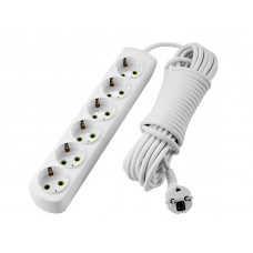 Удлинитель c заземлением 6 входов 5 метров Lezard LETITIA