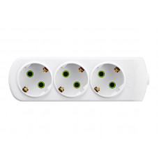 Колодка для удлинителя, колодка электрическая на 3 розетки с заземлением Lezard LETITIA