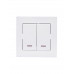 Выключатель двойной с подсветкой LEZARD VESNA белый (10шт/120шт)
