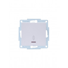 Выключатель проходной с подсветкой LEZARD VESNA белый (10шт/120шт) (без рамки)