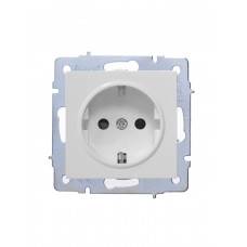 Розетка с защитой от детей ПБТ LEZARD VESNA белая (10шт/120шт) (без рамки)