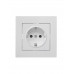 Розетка с защитой от детей ПБТ LEZARD VESNA белая (10шт/120шт) (без рамки)
