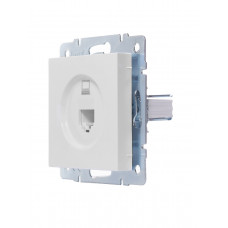 Розетка компьютерная LEZARD VESNA белая (10шт/120шт) (без рамки)