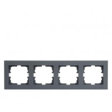 Рамка 4-а горизонтальная Шеффилд Грей LEZARD VESNA
