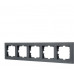Рамка 5-а горизонтальная Шеффилд Грей LEZARD VESNA