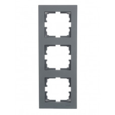 Рамка 3-а вертикальная Шеффилд Грей LEZARD VESNA
