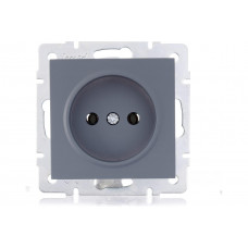 Розетка б/з Шеффилд Грей LEZARD VESNA