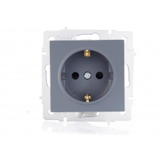 Розетка с защитой от детей Шеффилд Грей LEZARD VESNA