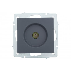 Розетка ТВ прохідна Шефілд Грей LEZARD VESNA