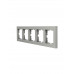 Рамка 5-я горизонтальная LEZARD VESNA серая (10шт/120шт)