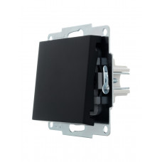 Выключатель LEZARD VESNA черный (10шт/120шт) (без рамки)