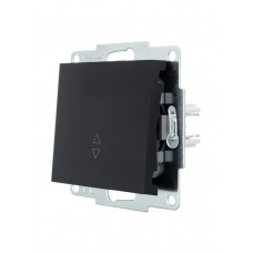 Выключатель проходной LEZARD VESNA черный (10шт/120шт) (без рамки)