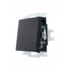 Выключатель промежуточный LEZARD VESNA черный (10шт/120шт) (без рамки)