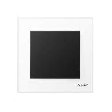 Рамка двойная горизонтальная б/вст белая матовая LEZARD VESNA