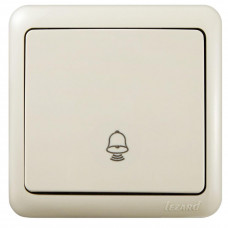 Кнопка звонка (12шт/уп) Lezard крем