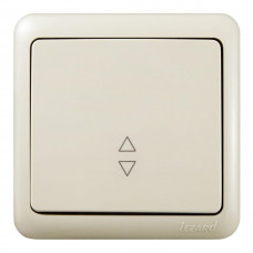Выключатель проходной (12шт/уп) Lezard крем