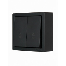 Двухклавишный накладной проходной выключатель Lezard LETO 10A, 250V