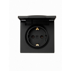 Накладная розетка с крышкой и защитными шторками Lezard LETO 16A, 250V