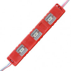 Светодиодный модуль BRT M2 5630-3 led R 1,2W, 12В, IP65 красный закрытый с линзой, Качество
