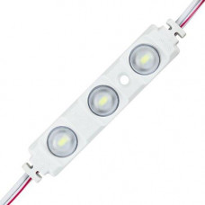 Светодиодный модуль BRT XG19 5630-3 led W 1,5W 6500K, 12В, IP65 белый с линзой полусфера, Качество