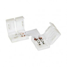 Коннектор для светодиодных лент OEM SC-19-SS-8-2 8mm 2 зажима + плата угол, Качество