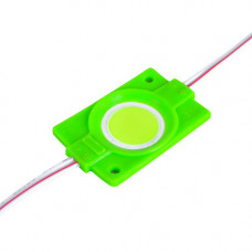 Светодиодный модуль BRT COB 2.4W круглый GREEN, 12В, IP65 зеленый, Качество
