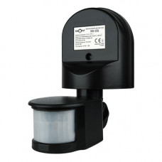 Инфракрасный датчик движения BIOM IRM-02B max 1200Вт 180°, настенный, черный, Качество