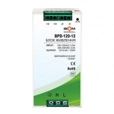 Блок питания Biom Professional DC12 120W BPD-120-12 10A под DIN-рейку, Качество