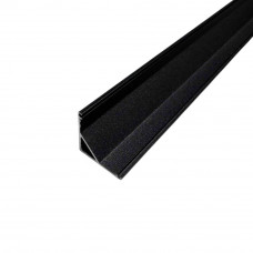 Профиль алюминиевый BIOM угловой ЛПУ16B 16х16 черный (палка 2м), м, Качество