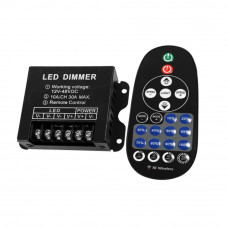 Диммер OEM D-30A-RF23-B DC12-48V (10А 3 канала) черный, Качество