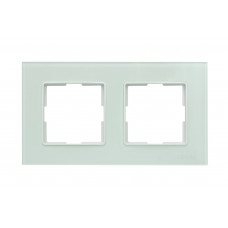 Рамка двойная стеклянная горизонтальная JAZZ apple white (0022) белая, Качество