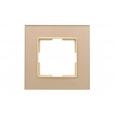 Рамка одинарная стеклянная горизонтальная JAZZ latte (0321) кремовая, Качество