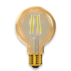 Филаментная светодиодная лампа Luxel 077-HG 5W G80 E27 2500K (077-HG) Gold, Качество