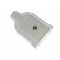 Штепсель Luxel плоский белый, (10061), Качество