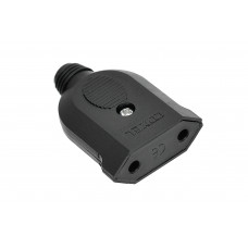 Штепсель Luxel черный плоский (11061), Качество