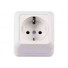 Внешняя розетка с заземлением OPERA (2004) белый, Качество