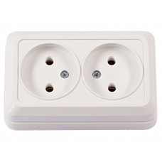 Внешняя двойная розетка OPERA (2007) белый, Качество