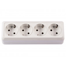 Внешняя четверная розетка с заземлением OPERA (2016) белая, Качество