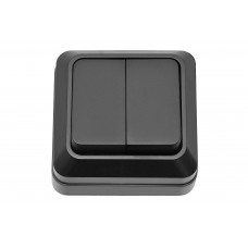 Внешний выключатель двойной OPERA (2103) черный, Качество