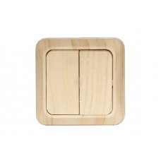 Внешний выключатель двойной OPERA (2803) сосна, Качество